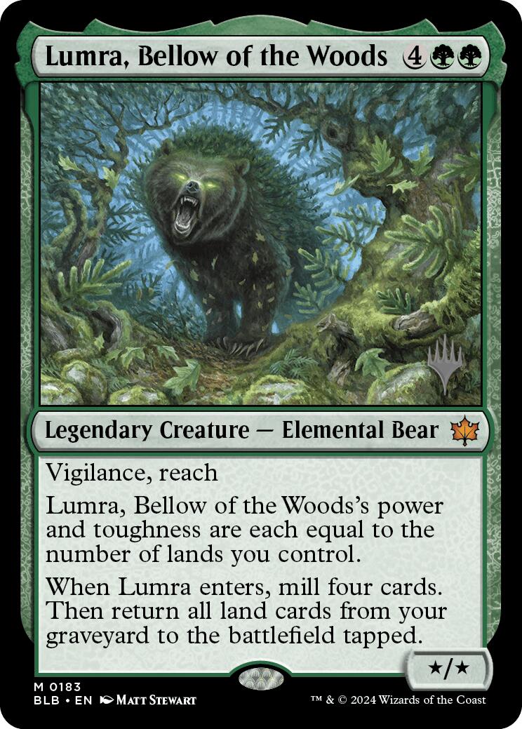 Lumra, Bellow of the Woods (Promo Pack) [Bloomburrow Promos] | Exor Games New Glasgow