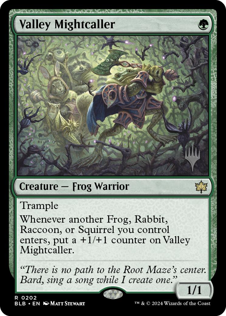 Valley Mightcaller (Promo Pack) [Bloomburrow Promos] | Exor Games New Glasgow