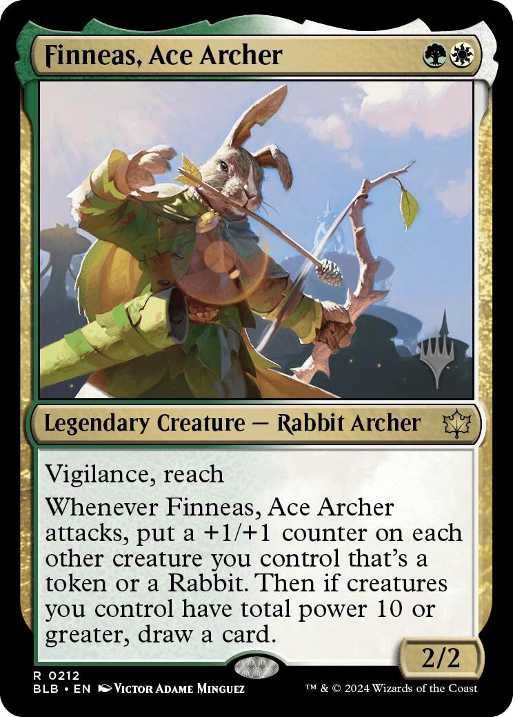 Finneas, Ace Archer (Promo Pack) [Bloomburrow Promos] | Exor Games New Glasgow