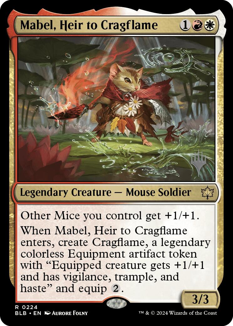 Mabel, Heir to Cragflame (Promo Pack) [Bloomburrow Promos] | Exor Games New Glasgow