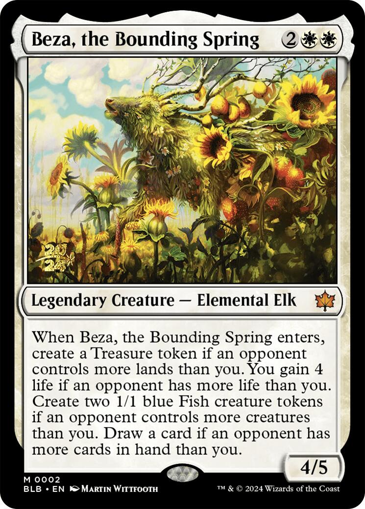 Beza, the Bounding Spring [Bloomburrow Prerelease Promos] | Exor Games New Glasgow