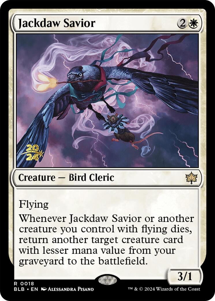 Jackdaw Savior [Bloomburrow Prerelease Promos] | Exor Games New Glasgow