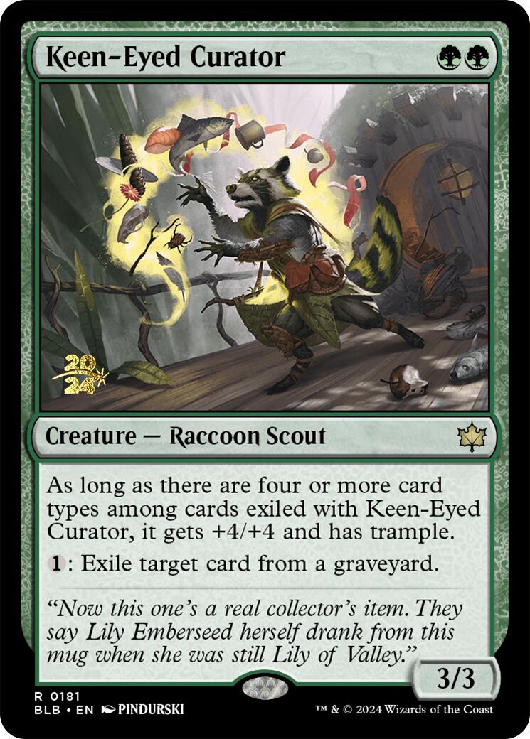 Keen-Eyed Curator [Bloomburrow Prerelease Promos] | Exor Games New Glasgow