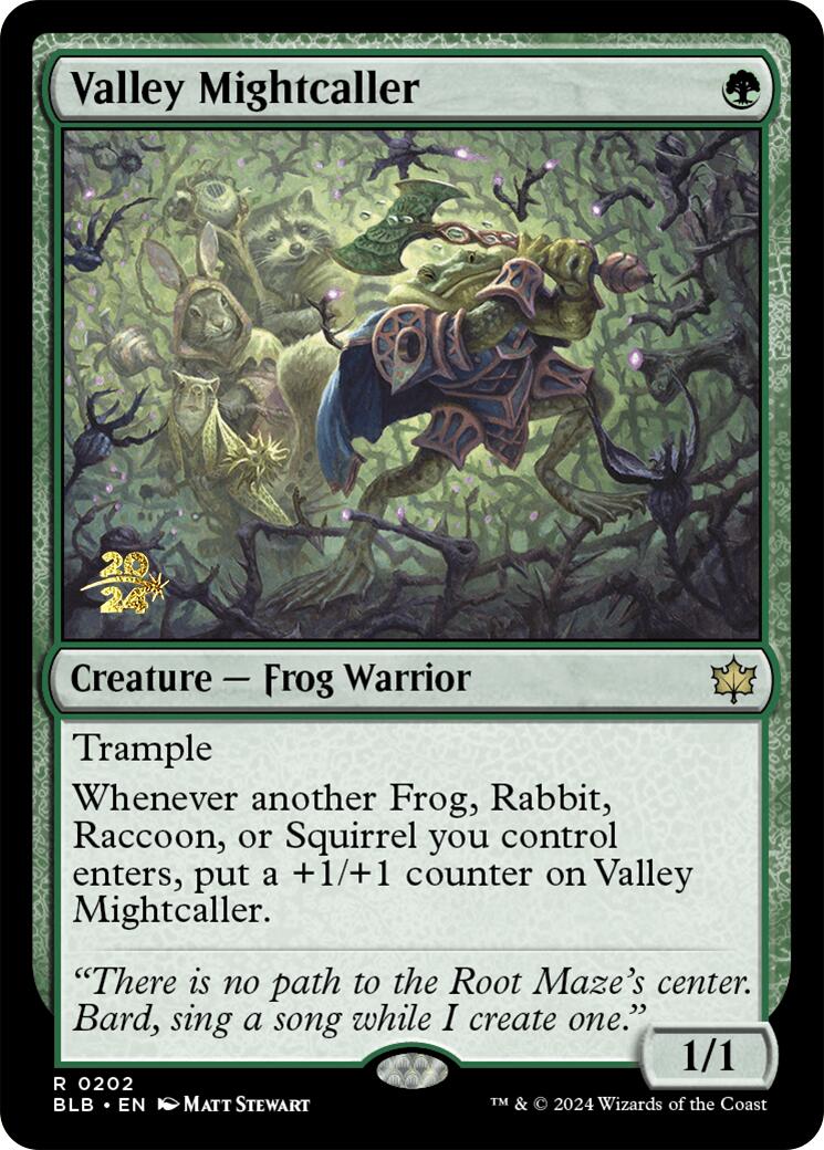 Valley Mightcaller [Bloomburrow Prerelease Promos] | Exor Games New Glasgow