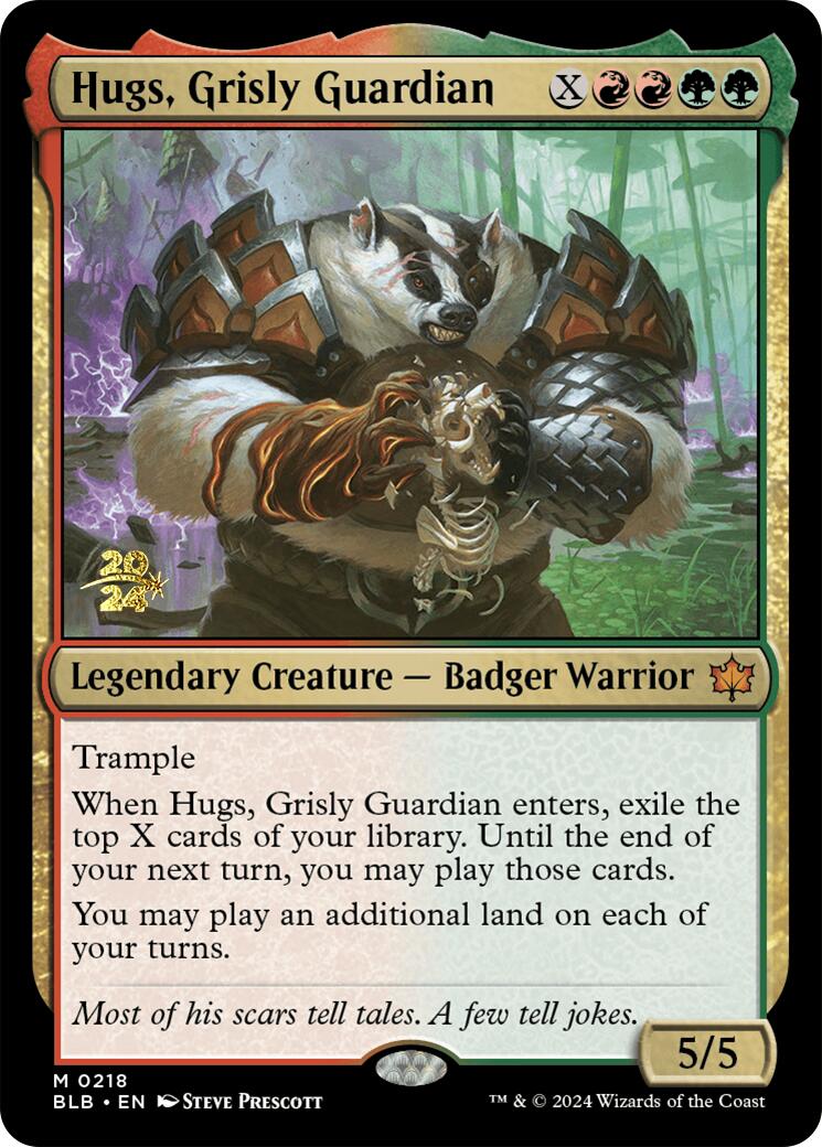 Hugs, Grisly Guardian [Bloomburrow Prerelease Promos] | Exor Games New Glasgow