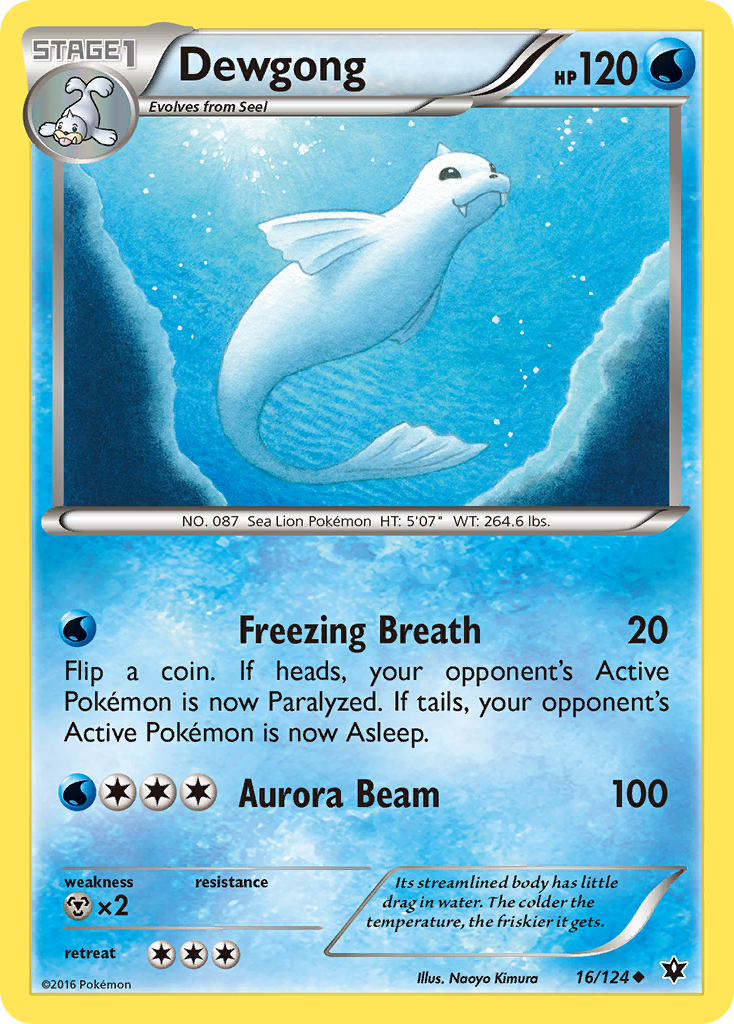 Dewgong (16/124) [XY: Fates Collide] | Exor Games New Glasgow