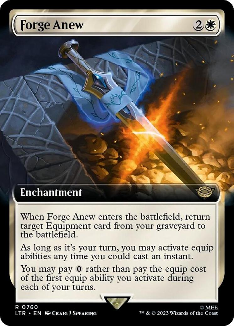 Forge Anew (Extended Art) (Surge Foil) [The Lord of the Rings: Tales of Middle-Earth] | Exor Games New Glasgow