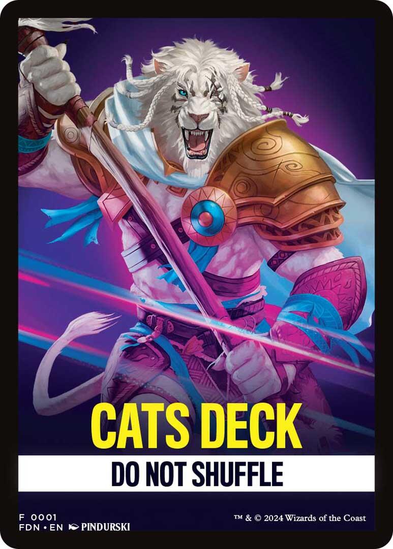 Cats Deck Theme Card [Foundations] | Exor Games New Glasgow