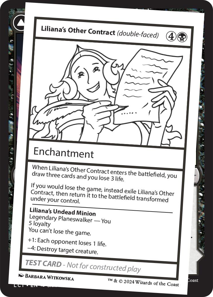 Liliana's Other Contract (double-faced) [Mystery Booster 2 Playtest Cards] | Exor Games New Glasgow