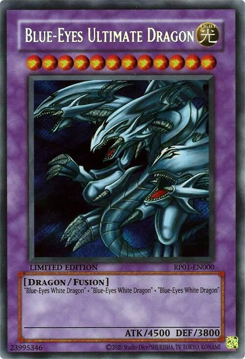 Blue-Eyes Ultimate Dragon [RP01-EN000] Secret Rare | Exor Games New Glasgow