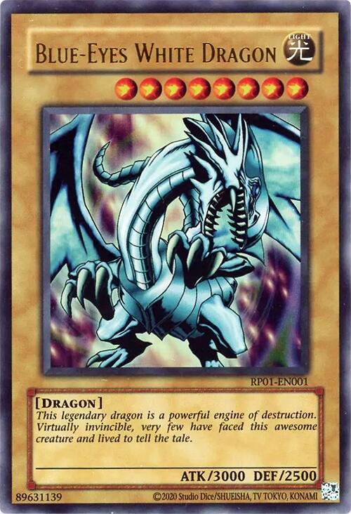 Blue-Eyes White Dragon [RP01-EN001] Ultra Rare | Exor Games New Glasgow