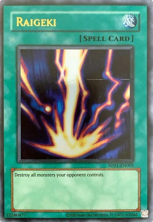 Raigeki [RP01-EN005] Ultra Rare | Exor Games New Glasgow
