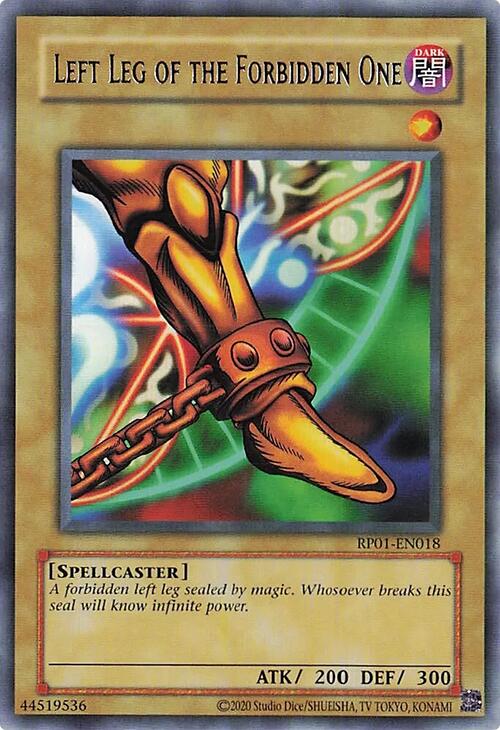 Left Leg of the Forbidden One [RP01-EN018] Rare | Exor Games New Glasgow