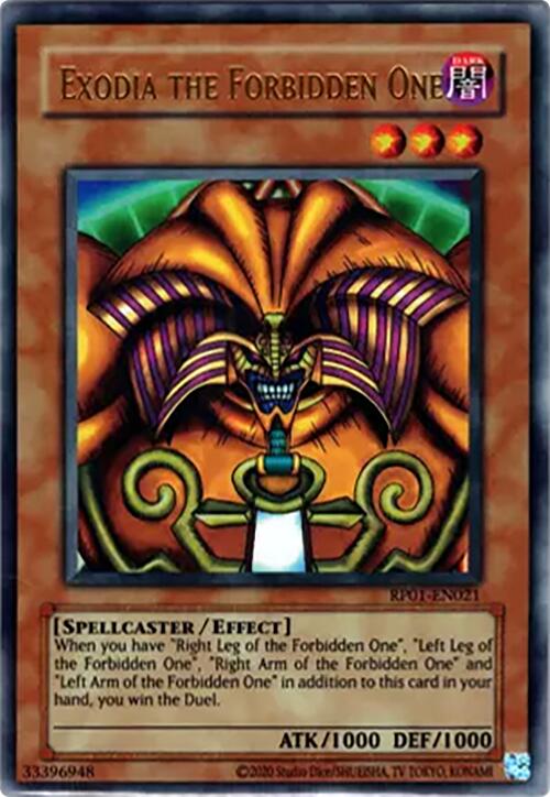 Exodia the Forbidden One [RP01-EN021] Ultra Rare | Exor Games New Glasgow