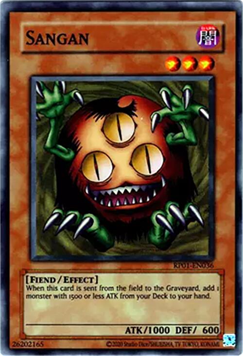 Sangan [RP01-EN036] Super Rare | Exor Games New Glasgow