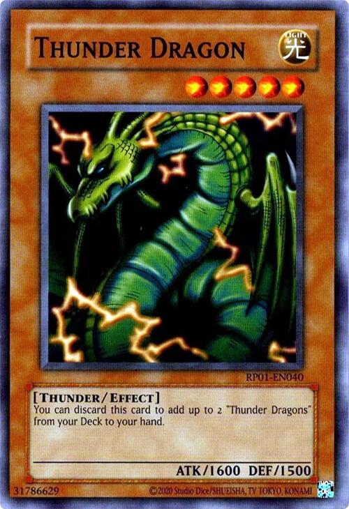 Thunder Dragon [RP01-EN040] Common | Exor Games New Glasgow