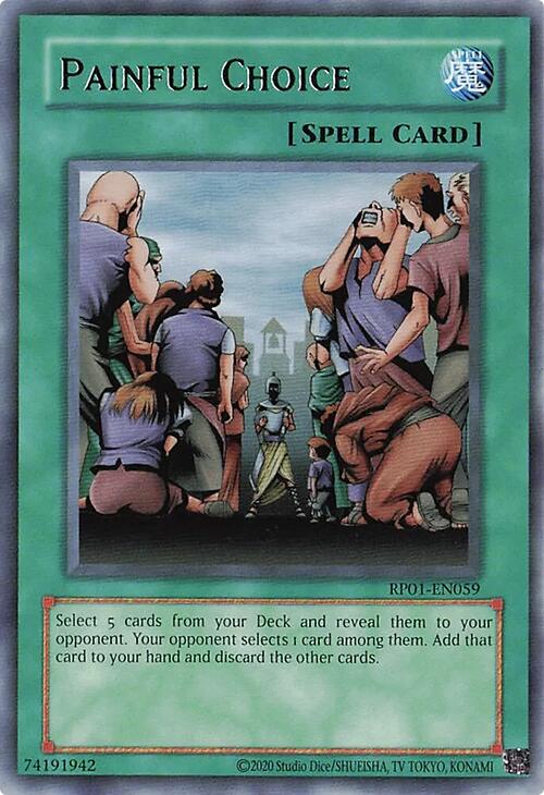 Painful Choice [RP01-EN059] Rare | Exor Games New Glasgow