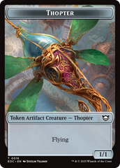 Thopter // Beast (0006) Double-Sided Token [Edge of Eternities Commander Tokens] | Exor Games New Glasgow