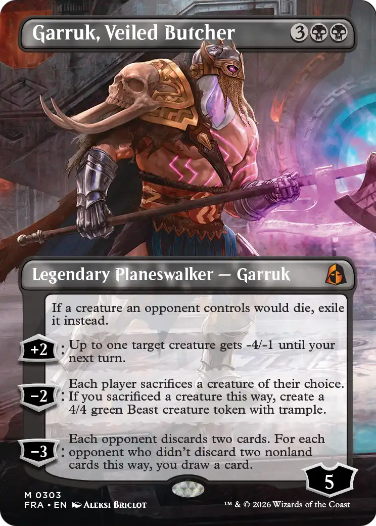 Garruk, Veiled Butcher (Borderless) [Reality Fracture] | Exor Games New Glasgow