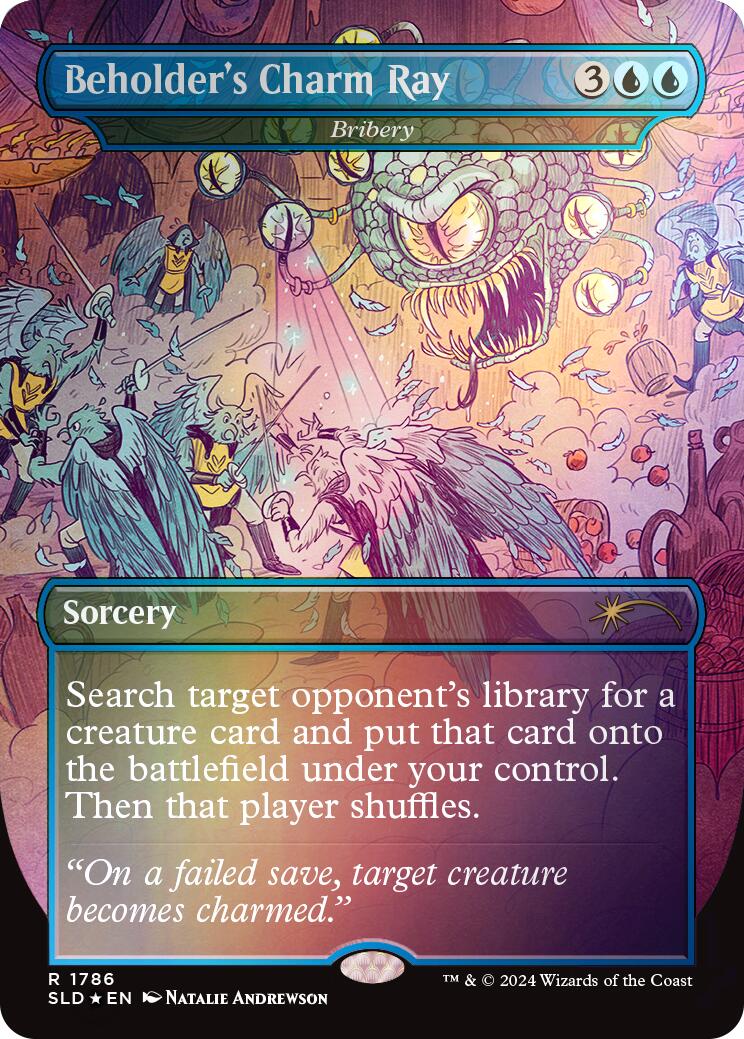 Beholder's Charm Ray - Bribery (Rainbow Foil) [Secret Lair Drop Series] | Exor Games New Glasgow