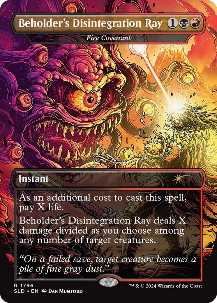 Beholder's Disintegration Ray - Fire Covenant [Secret Lair Drop Series] | Exor Games New Glasgow