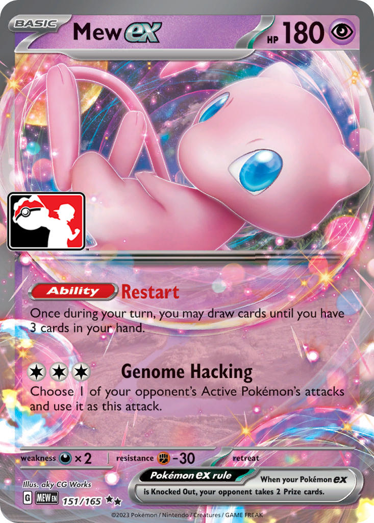 Mew ex (151/165) [Prize Pack Series Five] | Exor Games New Glasgow