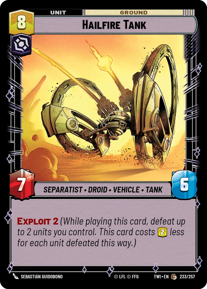 Hailfire Tank (233/257) (233/257) [Twilight of the Republic] | Exor Games New Glasgow