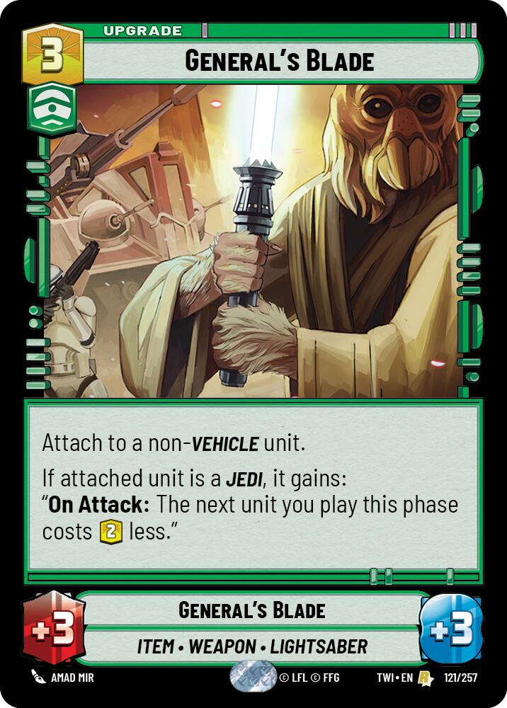 General's Blade (121/257) (121/257) [Twilight of the Republic] | Exor Games New Glasgow