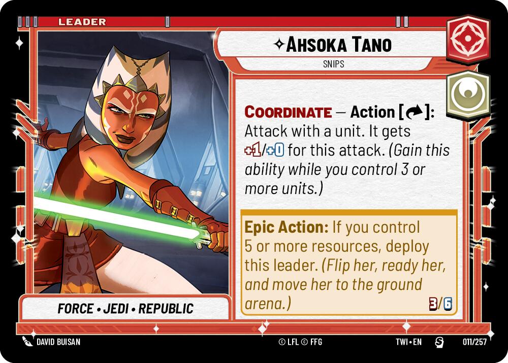 Ashoka Tano - Snips (011/257) (011/257) [Twilight of the Republic] | Exor Games New Glasgow