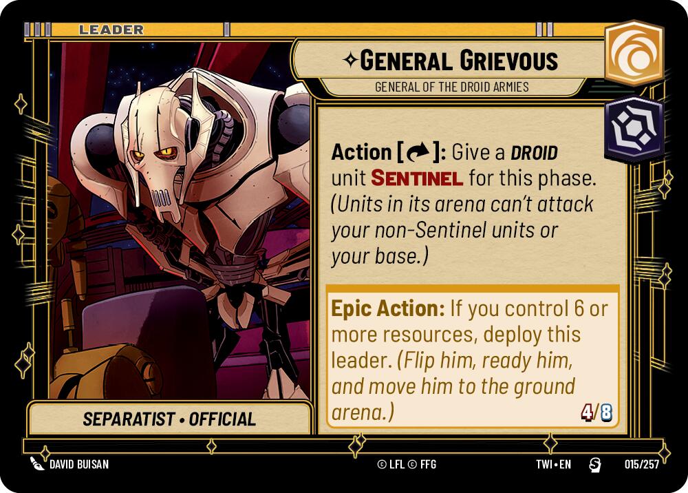 General Grievous - General of the Droid Armies (015/257) (015/257) [Twilight of the Republic] | Exor Games New Glasgow