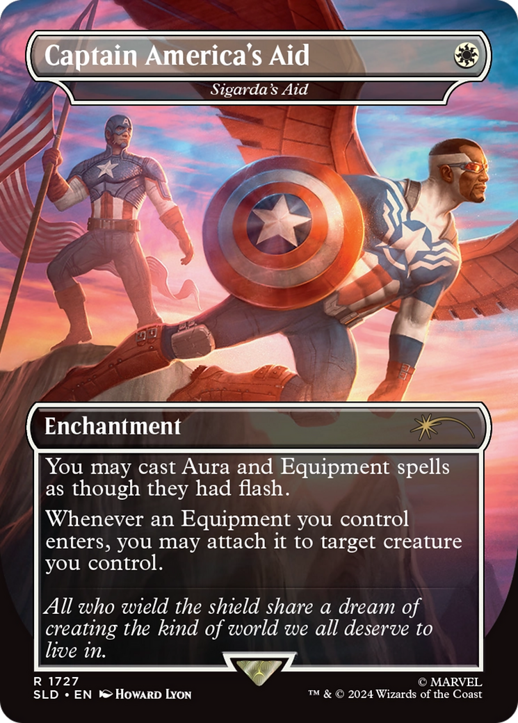 Captain America's Aid - Sigarda's Aid (Rainbow Foil) [Secret Lair Drop Series] | Exor Games New Glasgow