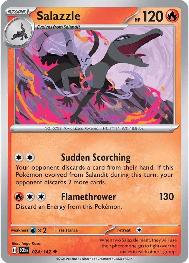 Salazzle (024/142) [Scarlet & Violet: Stellar Crown] | Exor Games New Glasgow