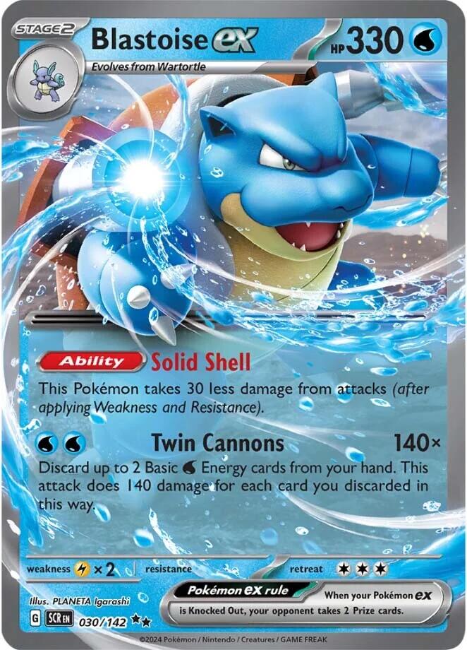 Blastoise ex (030/142) [Scarlet & Violet: Stellar Crown] | Exor Games New Glasgow