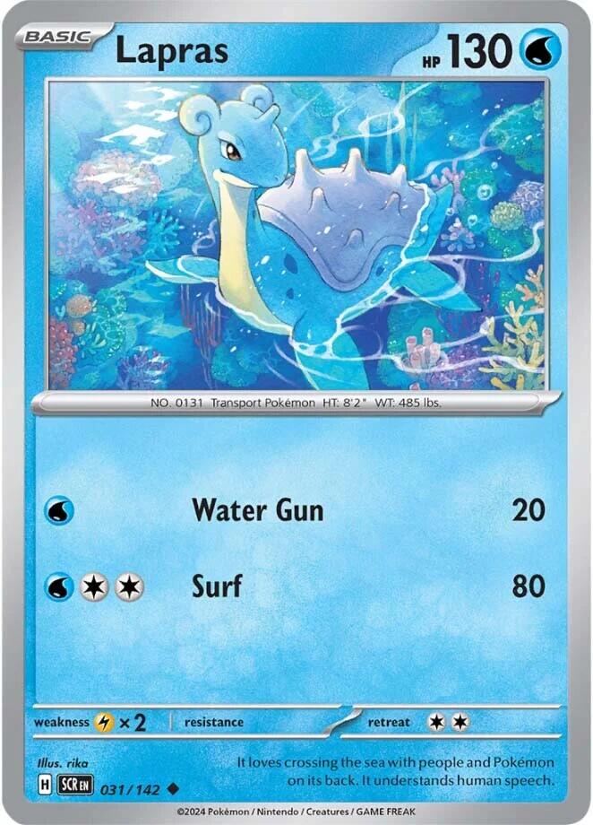 Lapras (031/142) [Scarlet & Violet: Stellar Crown] | Exor Games New Glasgow