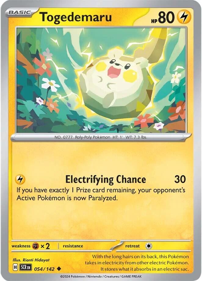 Togedemaru (054/142) [Scarlet & Violet: Stellar Crown] | Exor Games New Glasgow