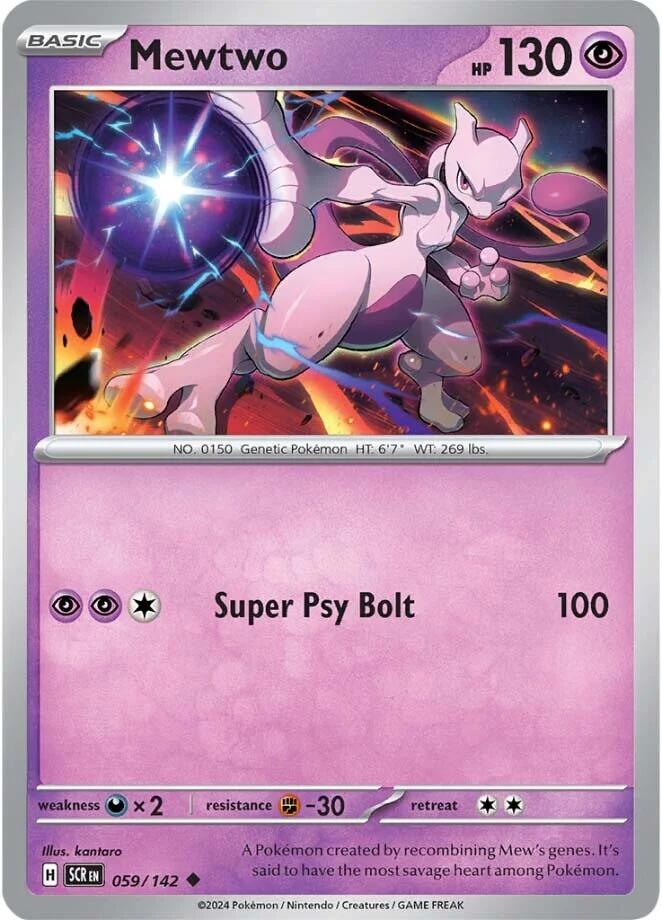 Mewtwo (059/142) [Scarlet & Violet: Stellar Crown] | Exor Games New Glasgow