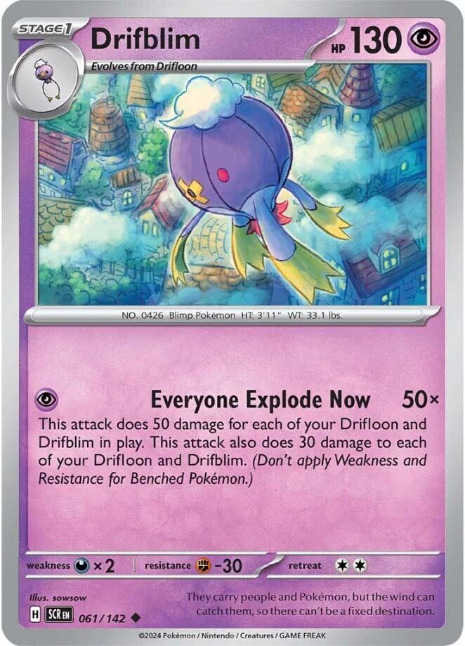 Drifblim (061/142) [Scarlet & Violet: Stellar Crown] | Exor Games New Glasgow