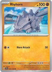 Rhyhorn (074/142) [Scarlet & Violet: Stellar Crown] | Exor Games New Glasgow