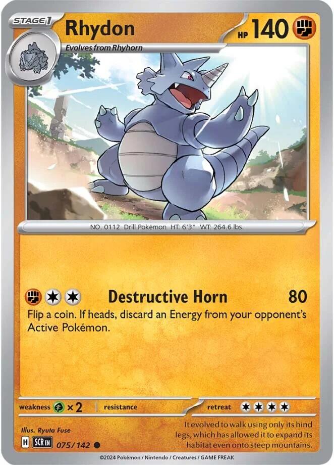 Rhydon (075/142) [Scarlet & Violet: Stellar Crown] | Exor Games New Glasgow