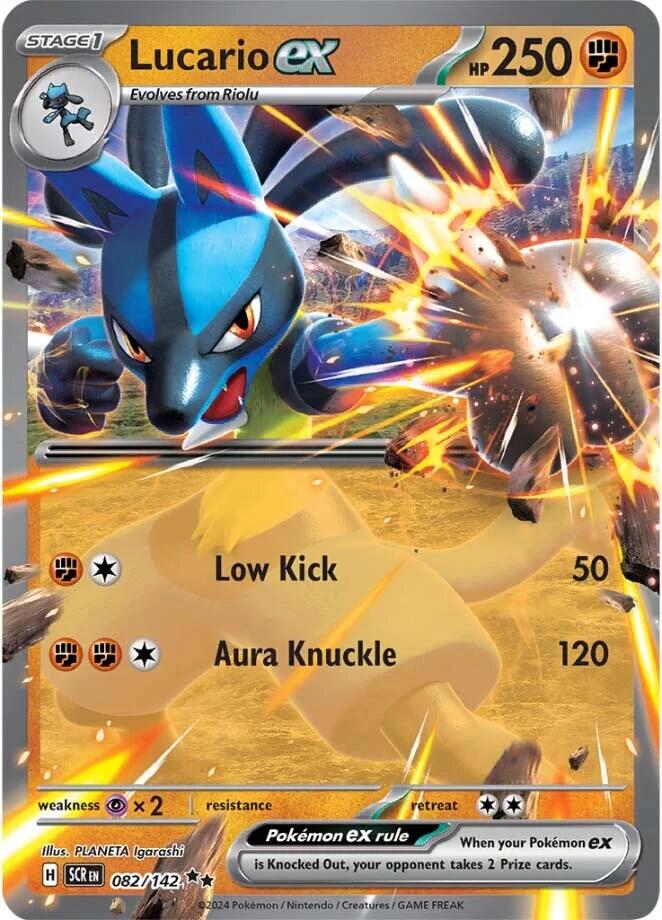 Lucario ex (082/142) [Scarlet & Violet: Stellar Crown] | Exor Games New Glasgow