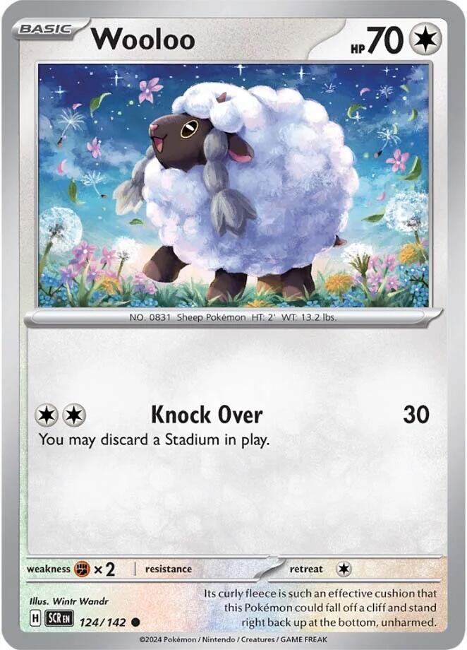 Wooloo (124/142) [Scarlet & Violet: Stellar Crown] | Exor Games New Glasgow