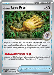 Antique Root Fossil (130/142) [Scarlet & Violet: Stellar Crown] | Exor Games New Glasgow