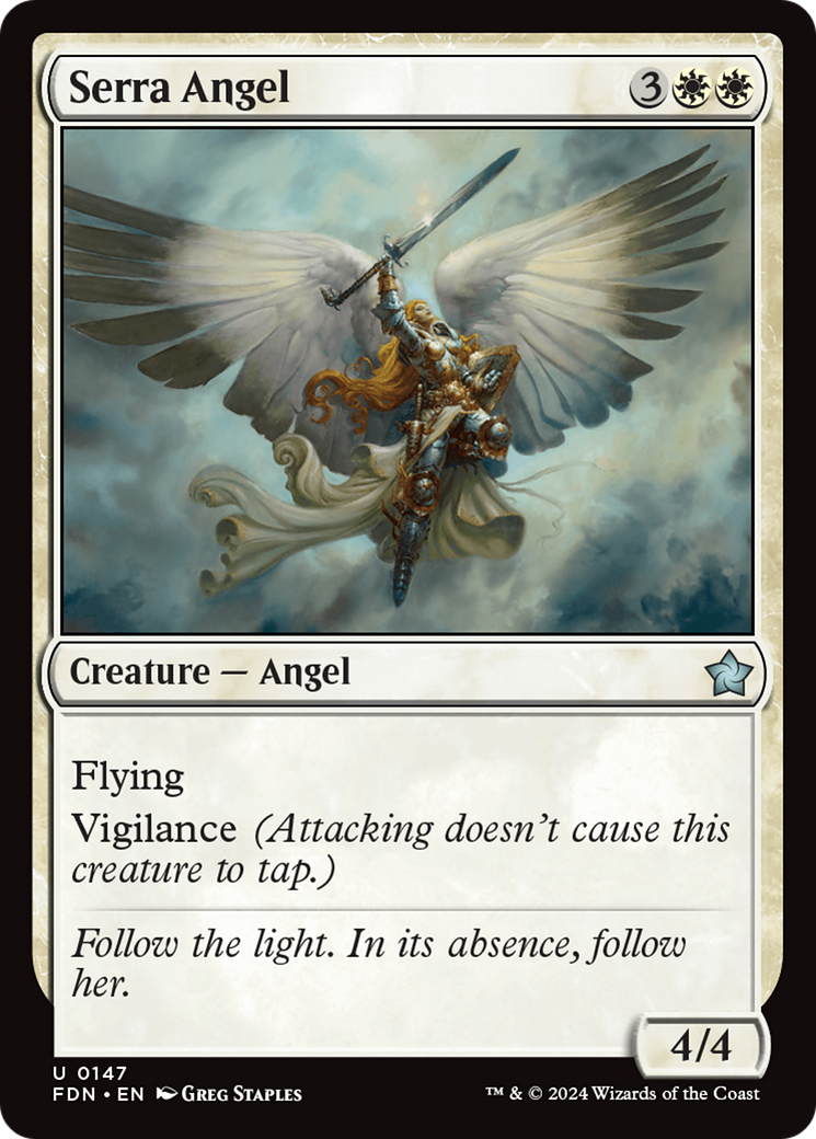 Serra Angel [Foundations] | Exor Games New Glasgow