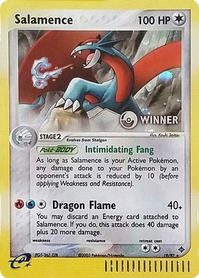 Salamence (19/97) (Winner) [League & Championship Cards] | Exor Games New Glasgow