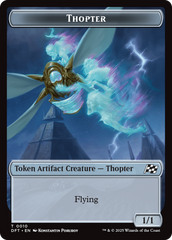 Cat // Thopter (0010) Double-Sided Token [Aetherdrift Tokens] | Exor Games New Glasgow