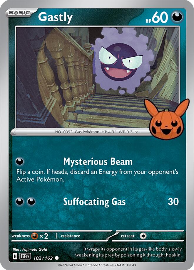 Gastly (102/162) [Trick or Trade 2024] | Exor Games New Glasgow