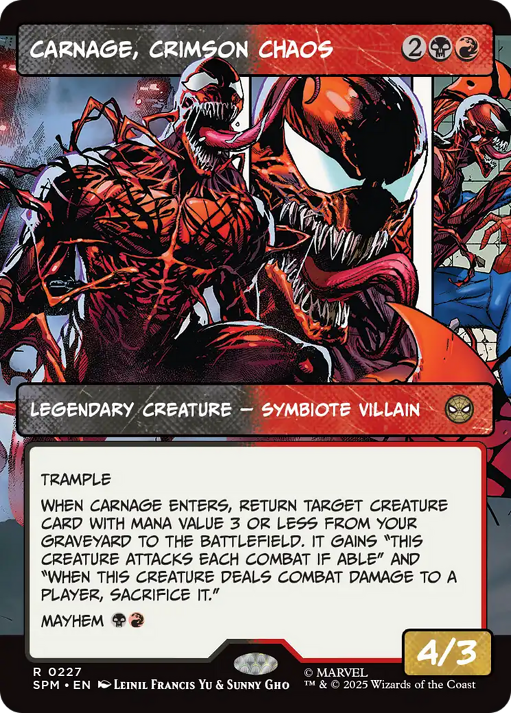 Carnage, Crimson Chaos (Borderless) [Marvel's Spider-Man] | Exor Games New Glasgow