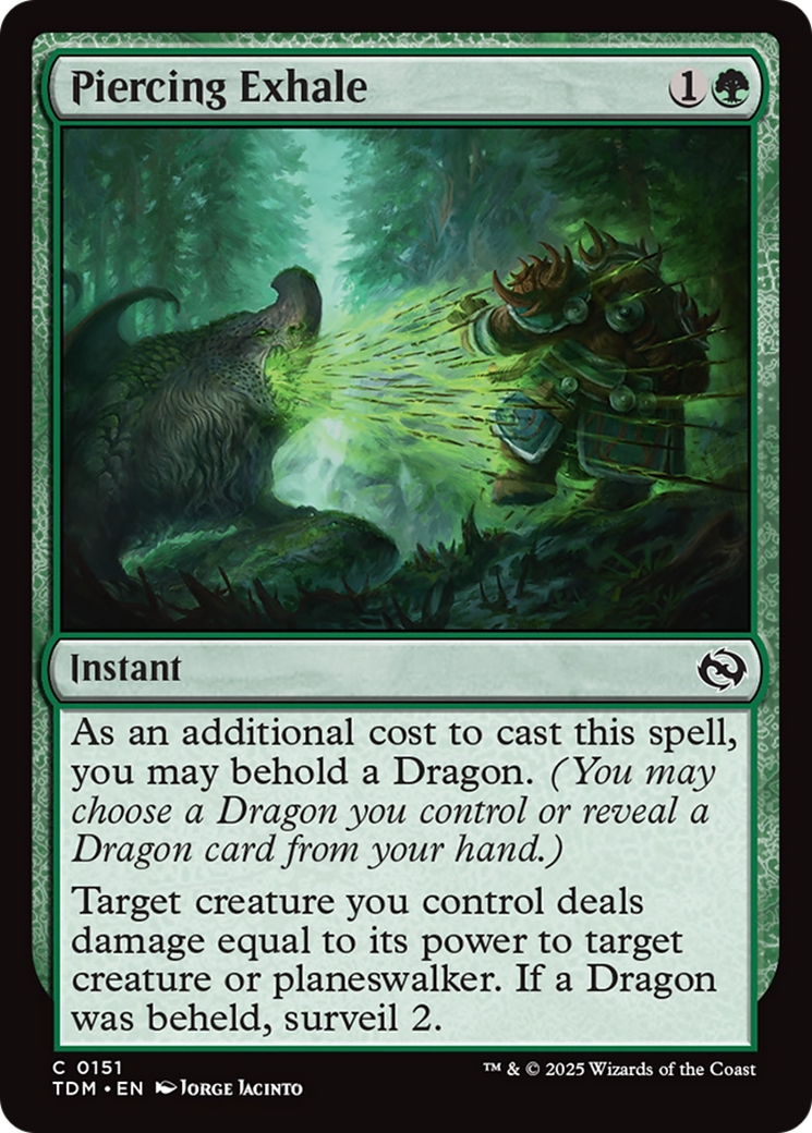 Piercing Exhale [Tarkir: Dragonstorm] | Exor Games New Glasgow