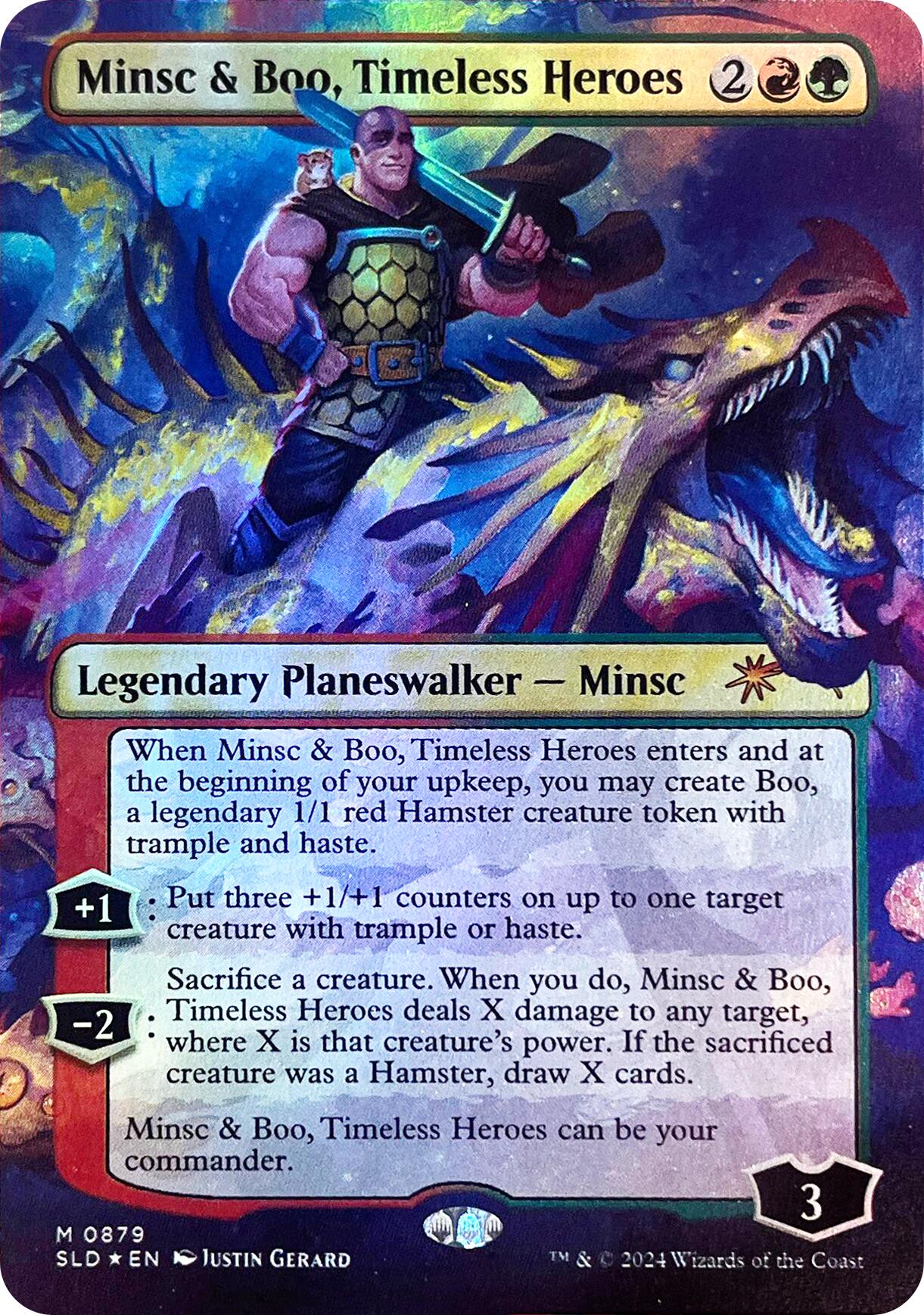 Minsc & Boo, Timeless Heroes (Rainbow Foil) [Secret Lair Drop Series] | Exor Games New Glasgow