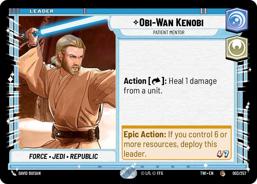 Obi-Wan Kenobi - Patient Mentor (003/257) (003/257) [Twilight of the Republic] | Exor Games New Glasgow